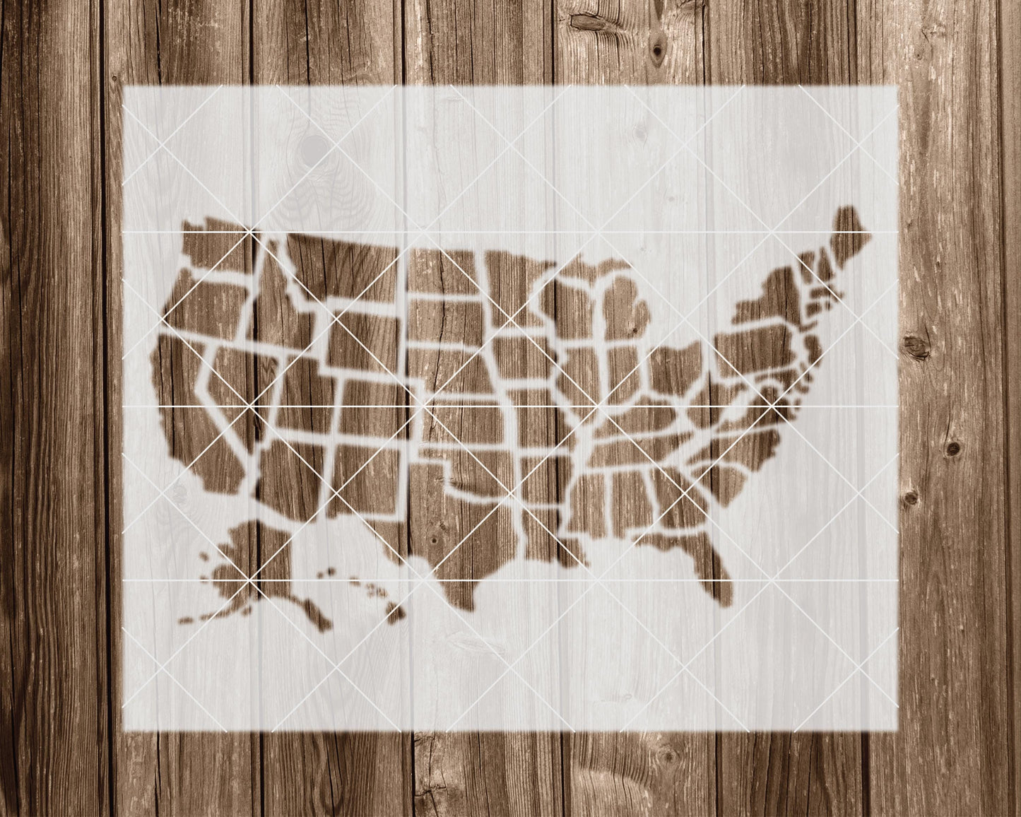 United States Stencil, Reusable Stencil For Painting, 2106