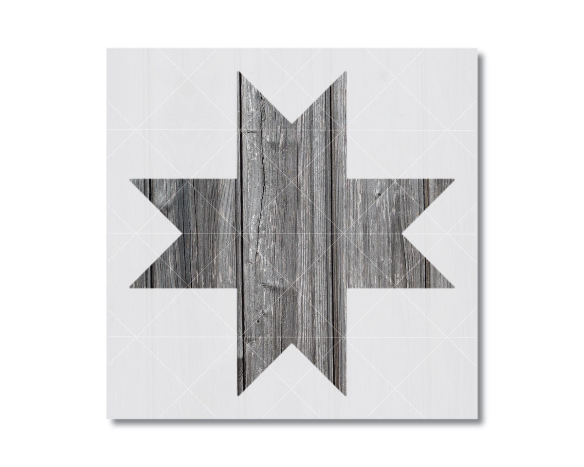 a wooden texture with a star-like pattern, creating a visually striking design.