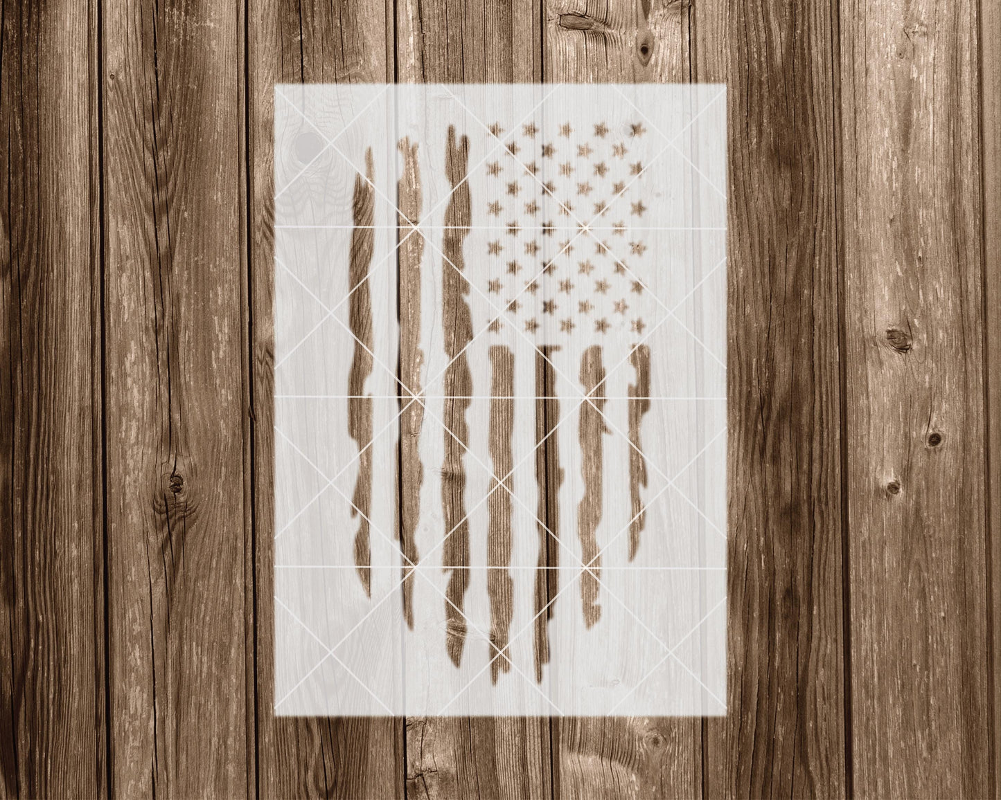 American Flag Stencil, Reusable Stencil For Painting, 2249