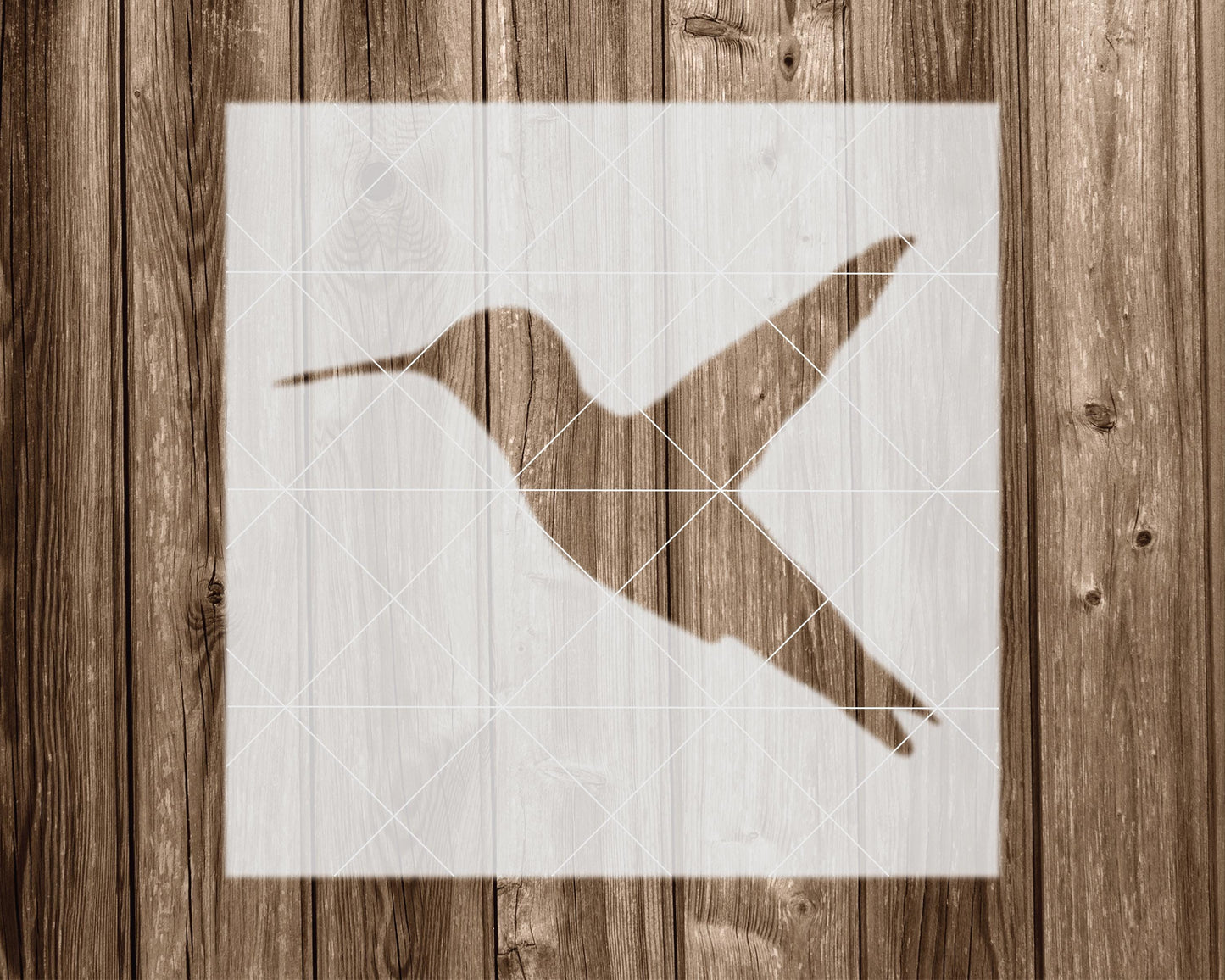 Hummingbird Stencil, Reusable Stencil For Painting, 2098