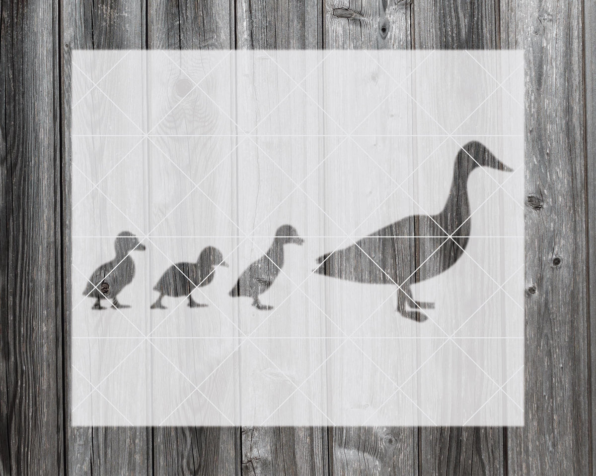 Ducks Stencil, Reusable Stencil For Painting And Crafts, 2416