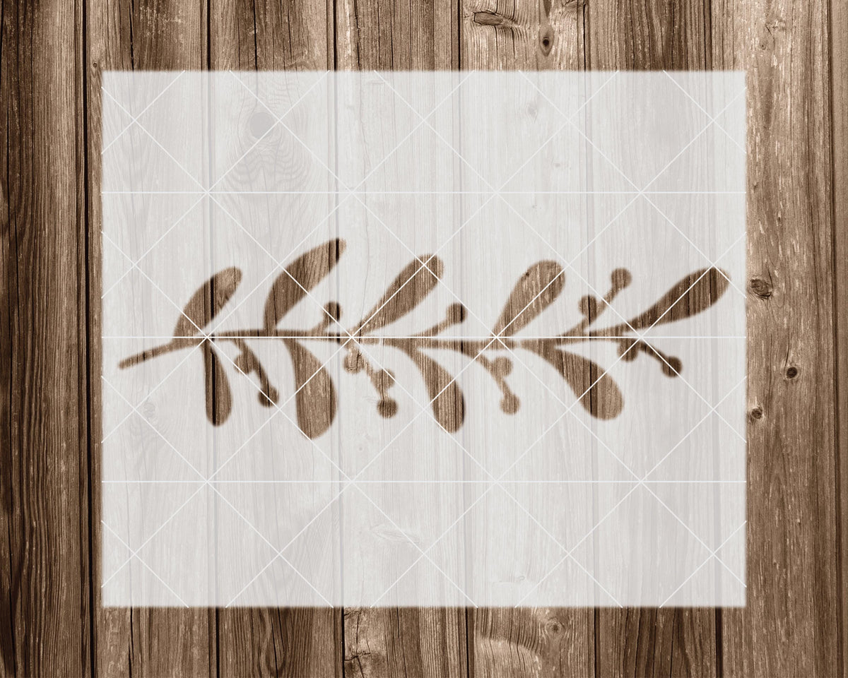 Leaf Border Stencil, Reusable Stencil For Painting And Crafts, 2383