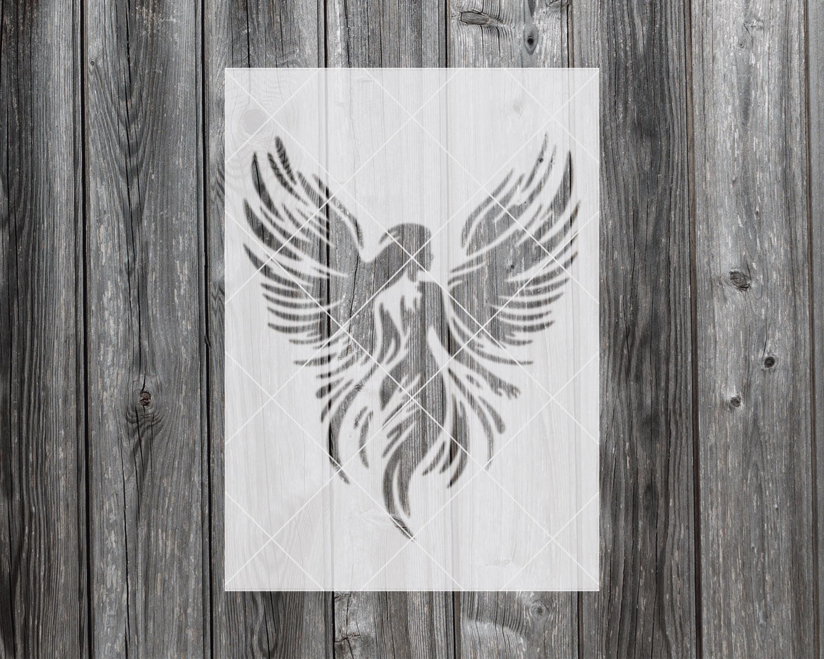 Angel Stencil: Reusable Craft Template (Food Safe Mylar) 2414
