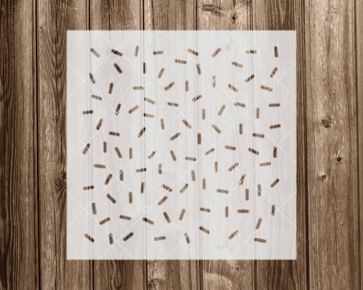Sprinkles Stencil, Reusable Mylar for Painting and Crafts, 2368