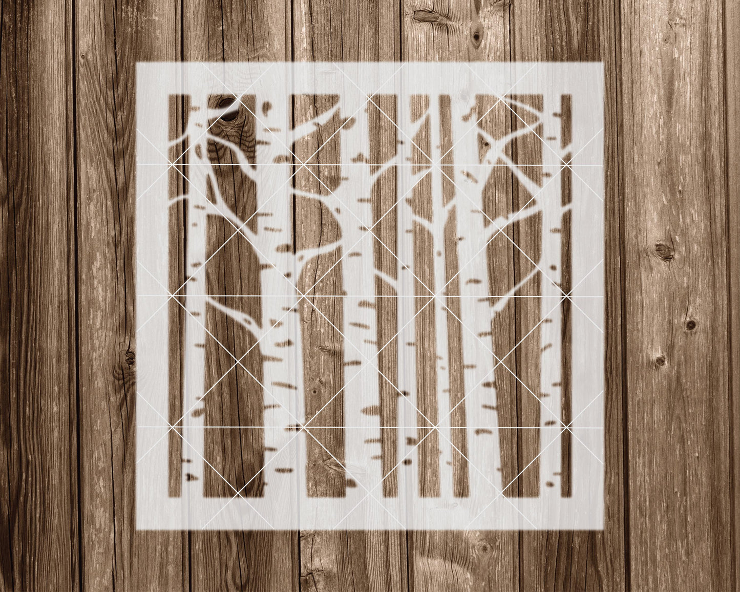 Birch Trees Stencil, Reusable Stencil For Painting, 2210