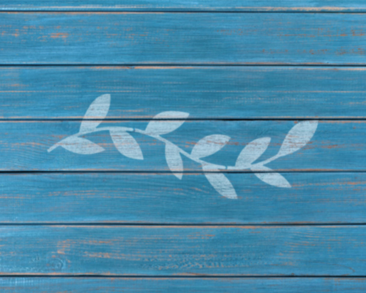 Leaf Border Stencil: Nature-Inspired Painting Tool 2387