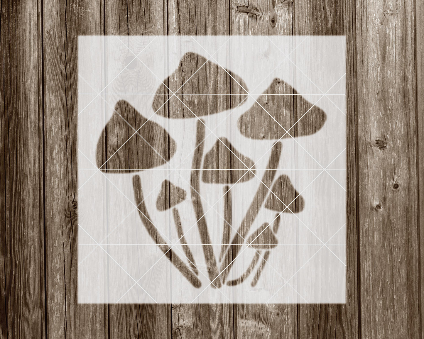 Wild Mushrooms Stencil, Reusable Stencil For Painting, 2091
