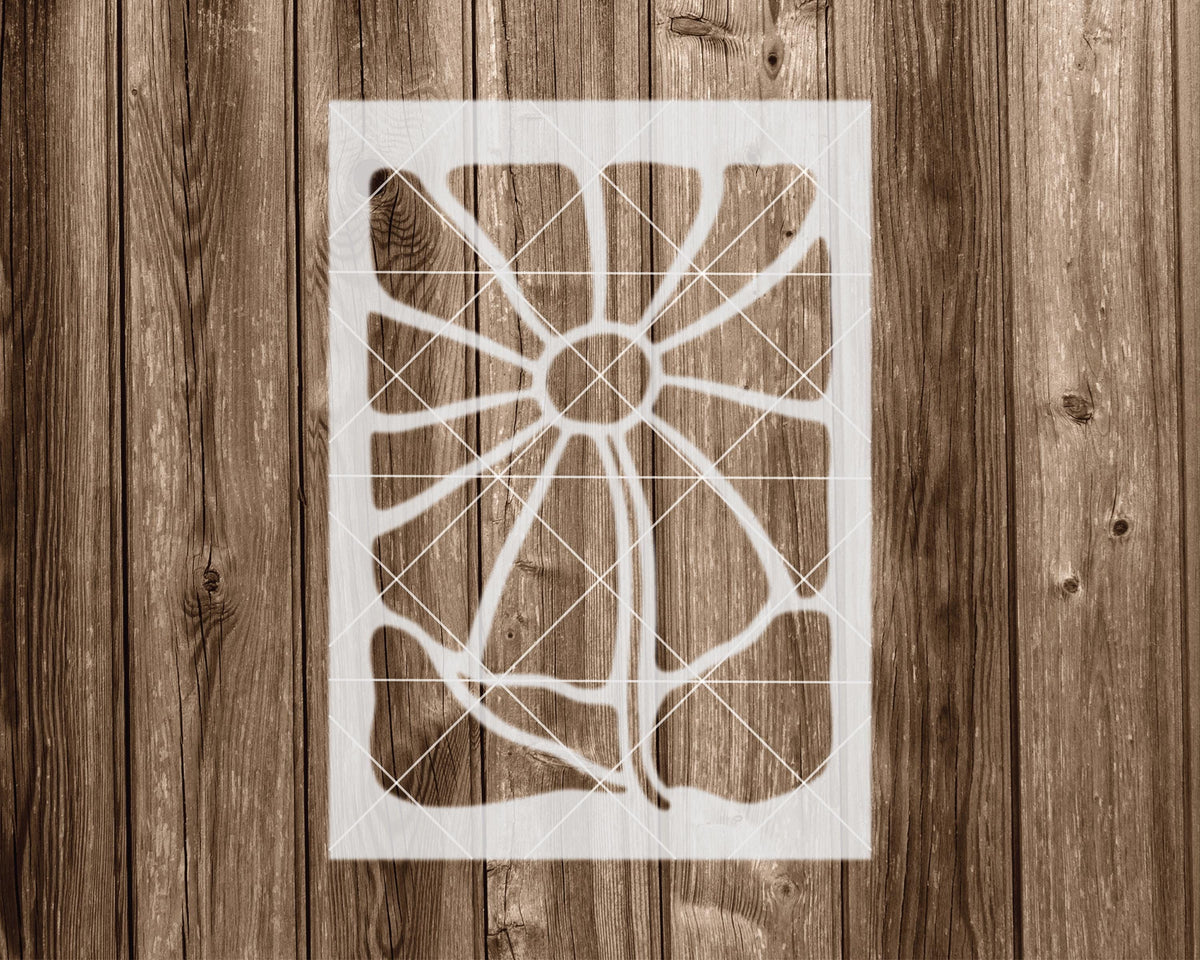 Flower Stencil, Reusable Mylar for Painting and Crafts, 2361