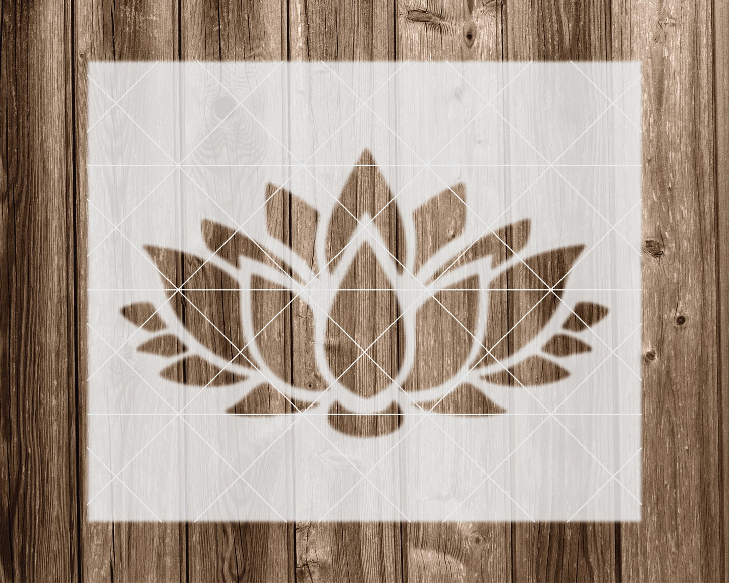 Lotus Stencil, Reusable Stencil For Painting And Crafts, 2327