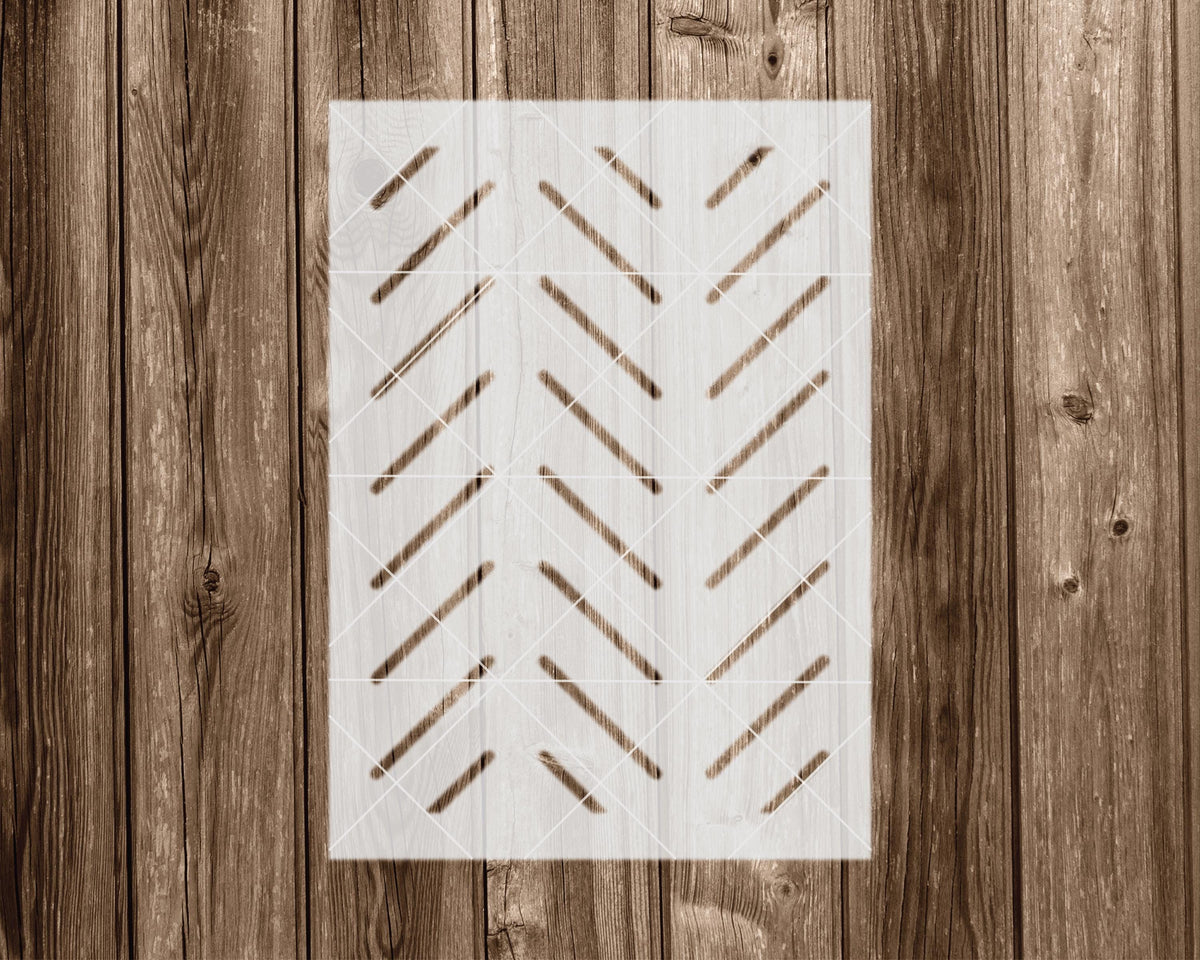 Herringbone Stencil, Reusable Stencil For Painting And Crafts, 2384