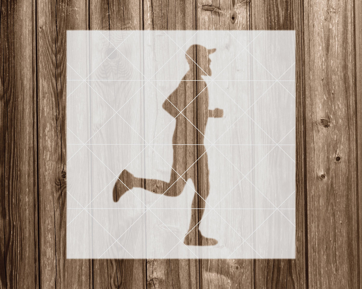 Runner Stencil, Reusable Stencil For Painting, 2247