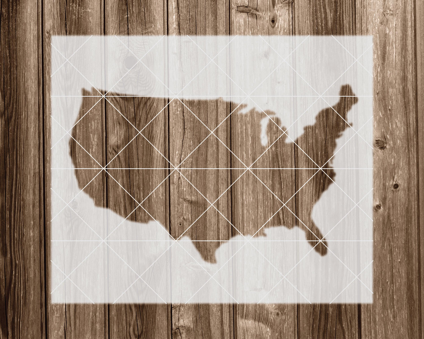 United States Stencil, Reusable Stencil For Painting, 2228