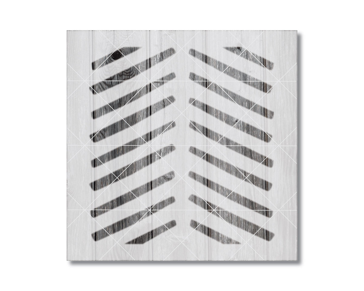 Herringbone Stencil, Reusable Mylar for Painting and Crafts, 2370