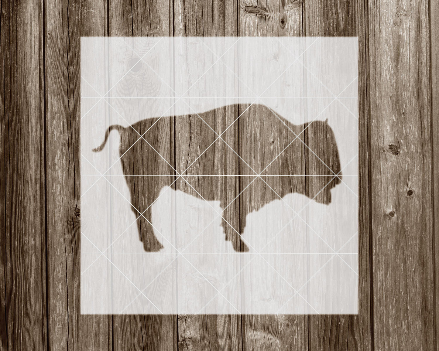 Bison Stencil, Reusable Stencil For Painting And Crafts, 2196