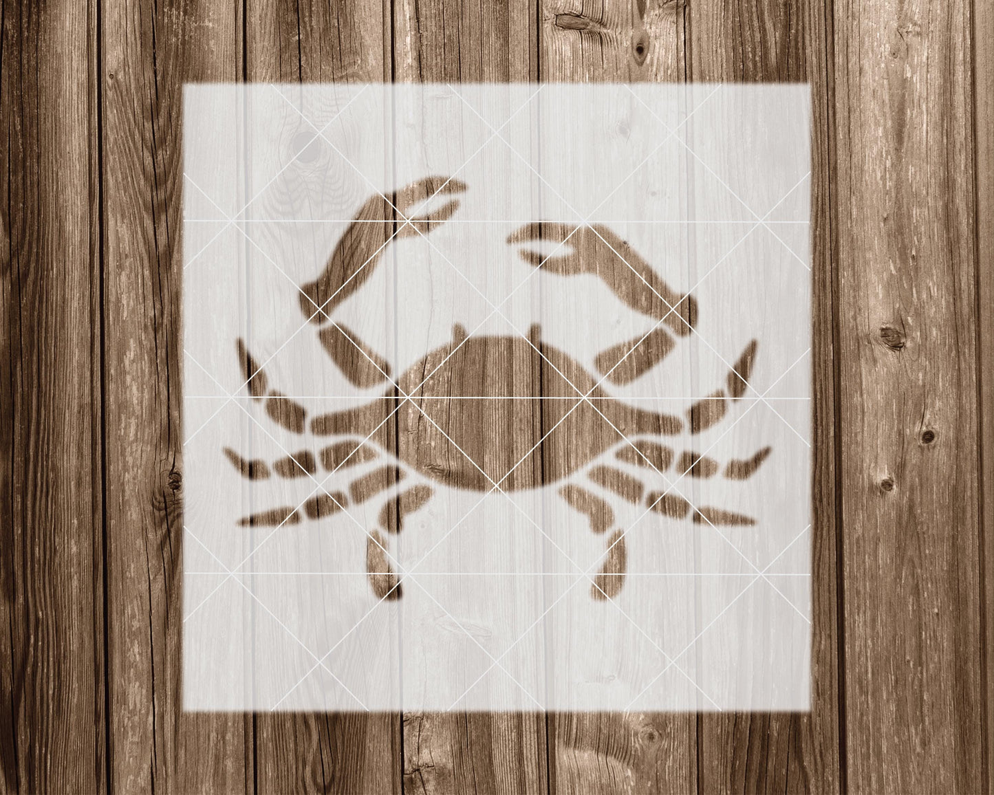 Crab Stencil, Reusable Stencil For Painting, 2109