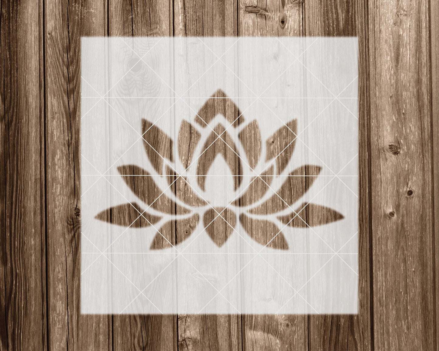 Lotus Stencil, Reusable Stencil For Painting And Crafts, 2324