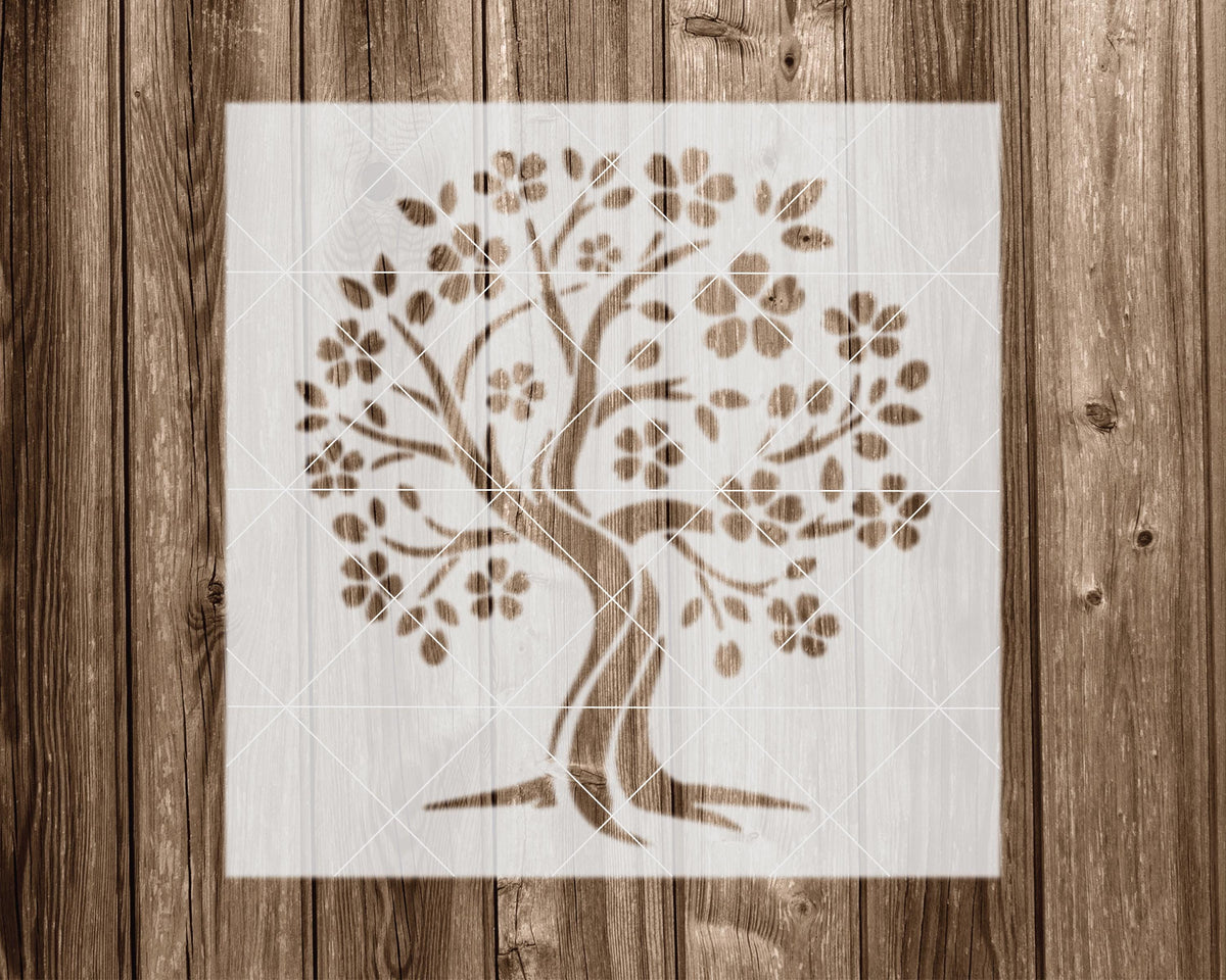 Cherry Blossom Stencil, Reusable Stencil For Painting And Crafts, 2223