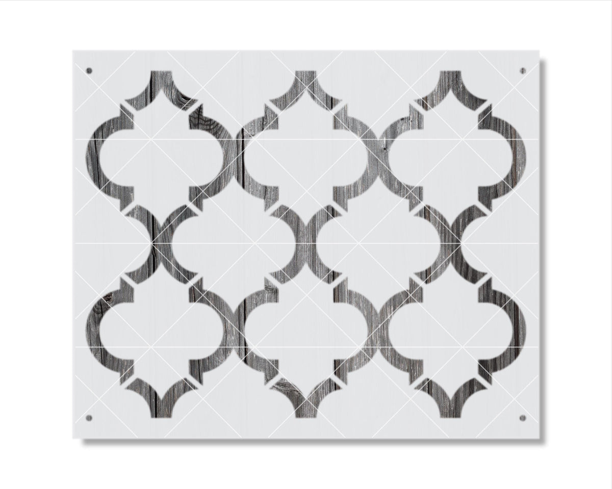 a repeating pattern of black and white geometric shapes, creating a visually striking and symmetrical design.
