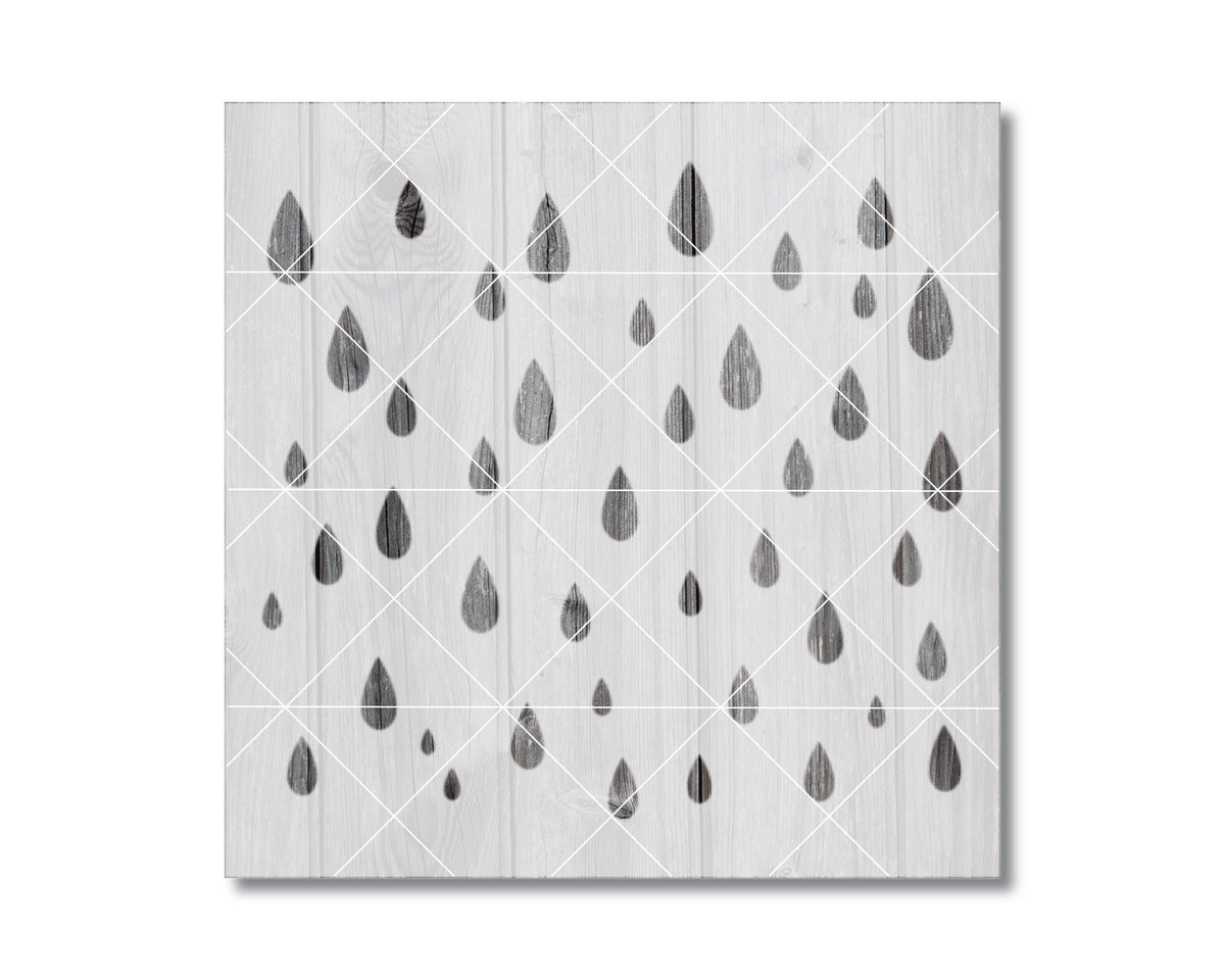 Raindrop Painting Stencil - Reusable Mylar Template | Durable Craft Tool