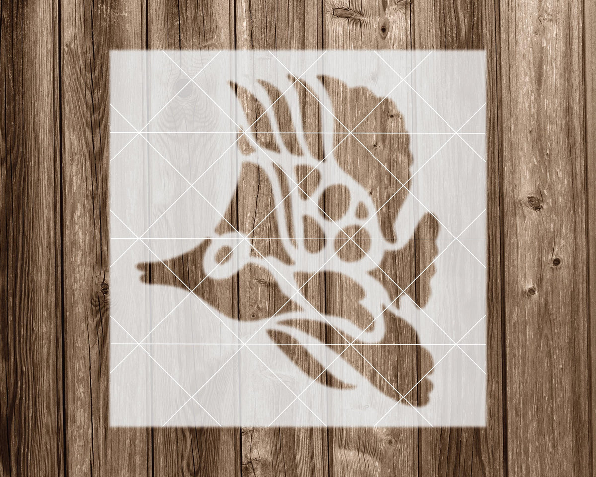 Fish Stencil: Reusable Painting Template (Mylar) 2405