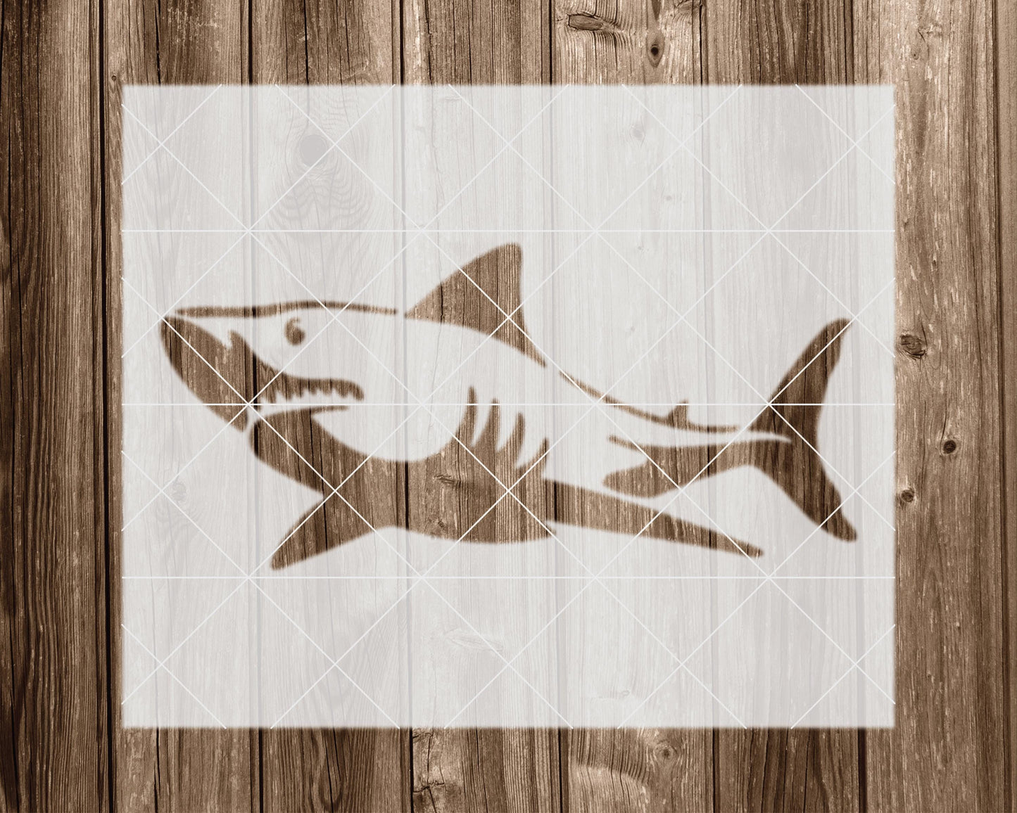 Shark Stencil, Reusable Stencil For Painting And Crafts, 2219