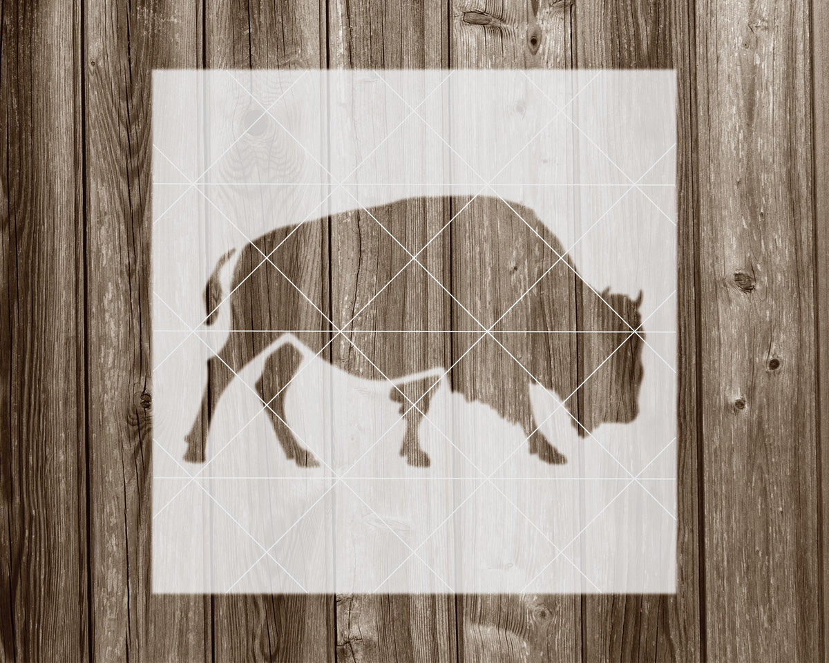 Buffalo Stencil, Reusable Stencil For Painting And Crafts, 2195