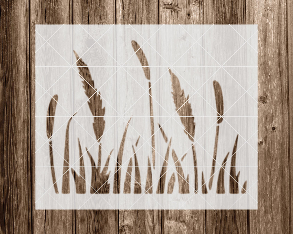 Grass Stencil, Reusable Stencil For Painting And Crafts, 2340
