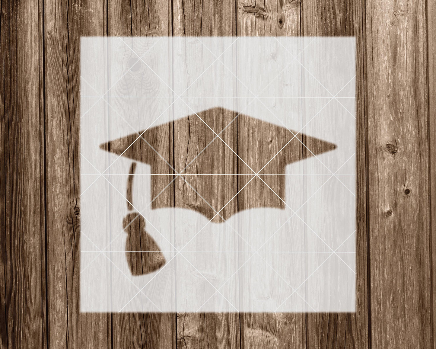 Graduation Cap Stencil, Reusable Stencil For Painting, 2269