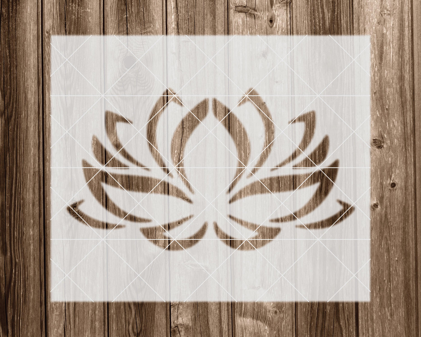 Lotus Stencil, Reusable Stencil For Painting And Crafts, 2326
