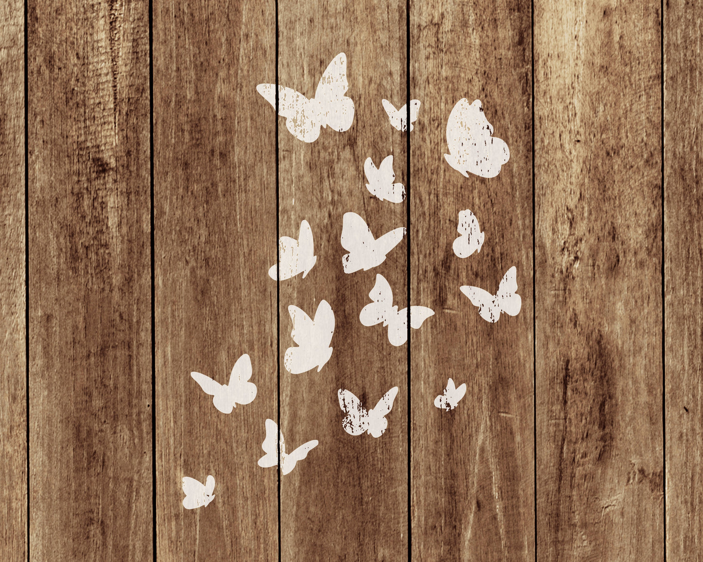Butterflies Stencil, Reusable Stencil For Painting And Crafts, 490