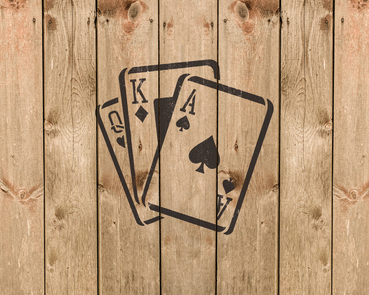 Playing Cards Stencil, Reusable Stencil For Painting And Crafts, 216