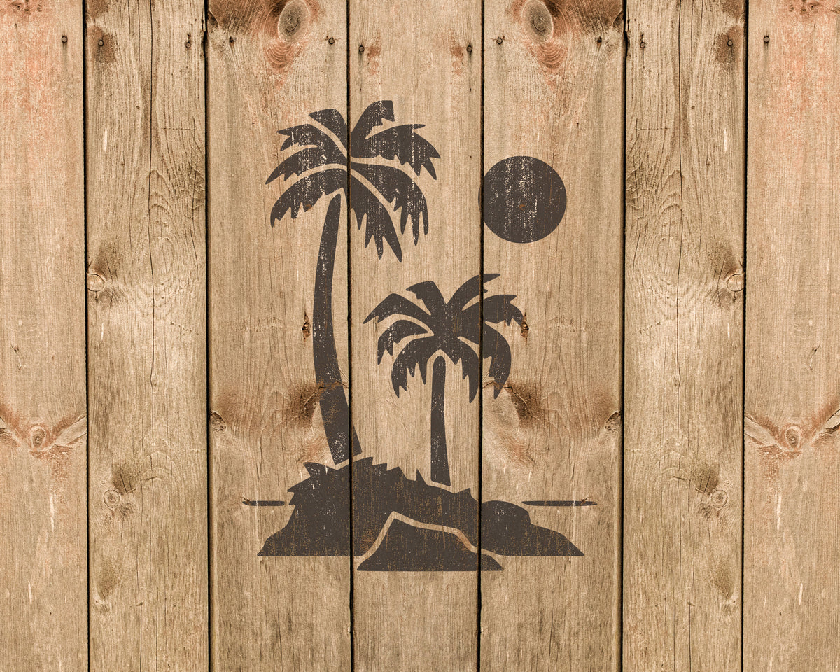 Palm Trees Stencil, Reusable Stencil For Painting And Crafts, 845