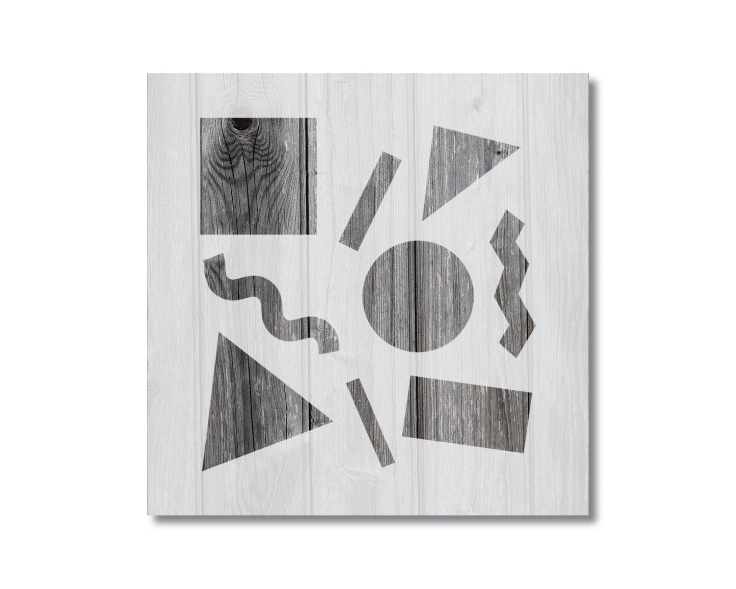 Retro Shapes Stencil, Reusable Stencil For Painting And Crafts, 839