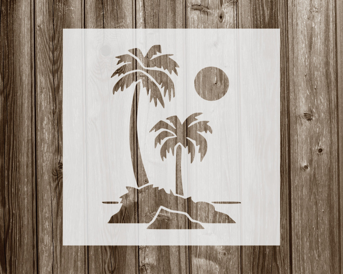 Palm Trees Stencil, Reusable Stencil For Painting And Crafts, 845