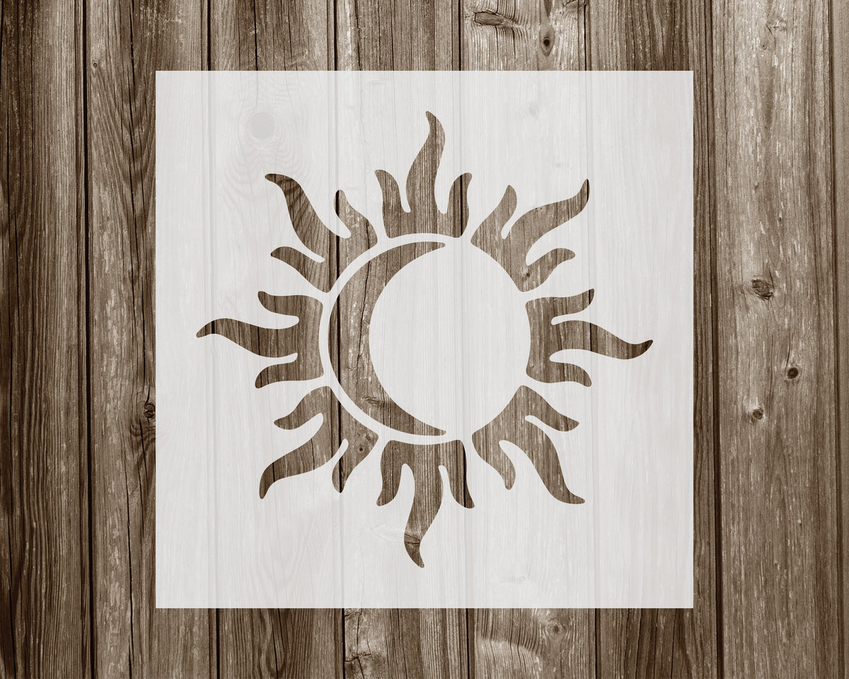 Sun Moon Stencil, Reusable Stencil For Painting And Crafts, 1000