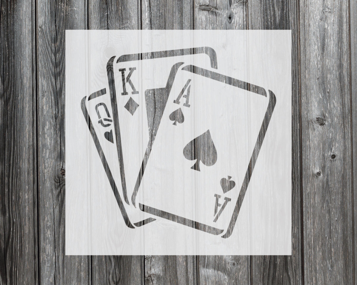 Playing Cards Stencil, Reusable Stencil For Painting And Crafts, 216