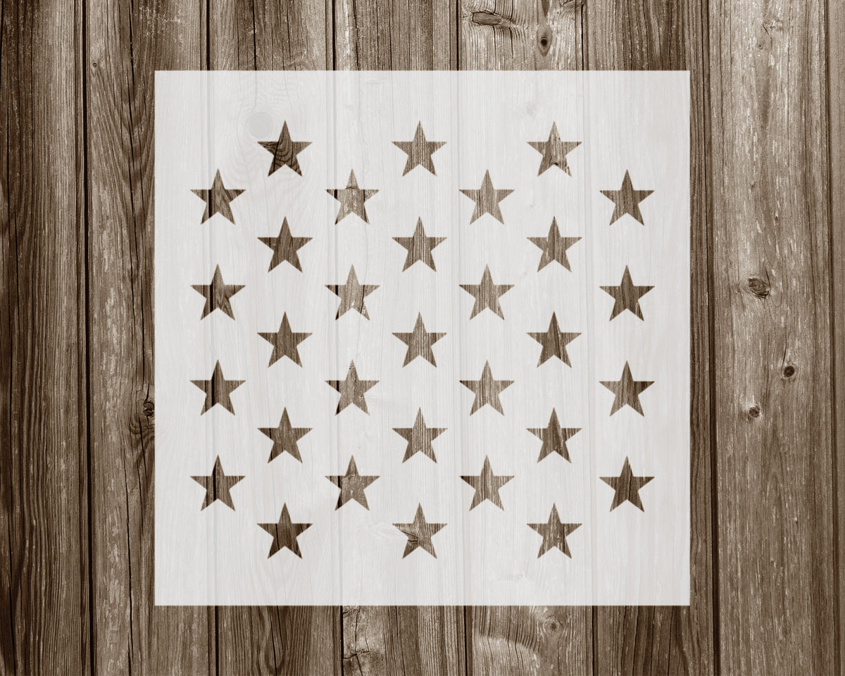 Stars Pattern Stencil, Reusable Stencil For Painting And Crafts, 1044