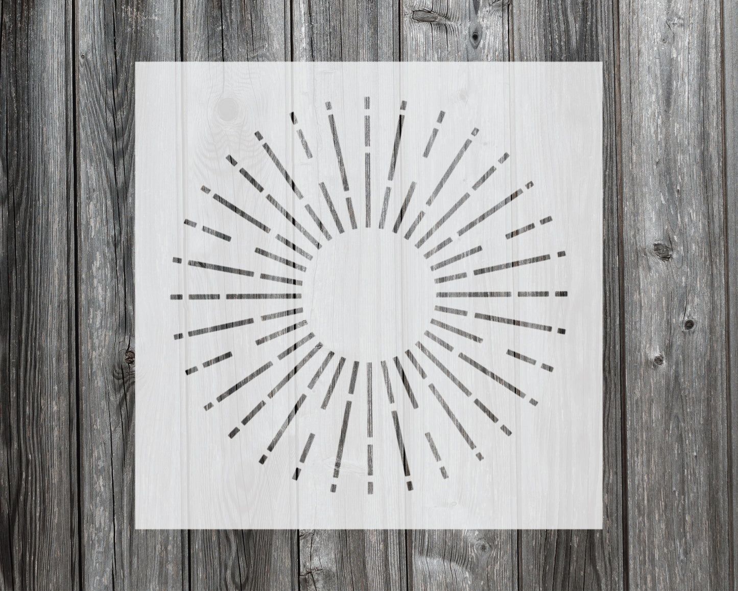 Sunburst Stencil, Reusable Stencil For Painting, 576