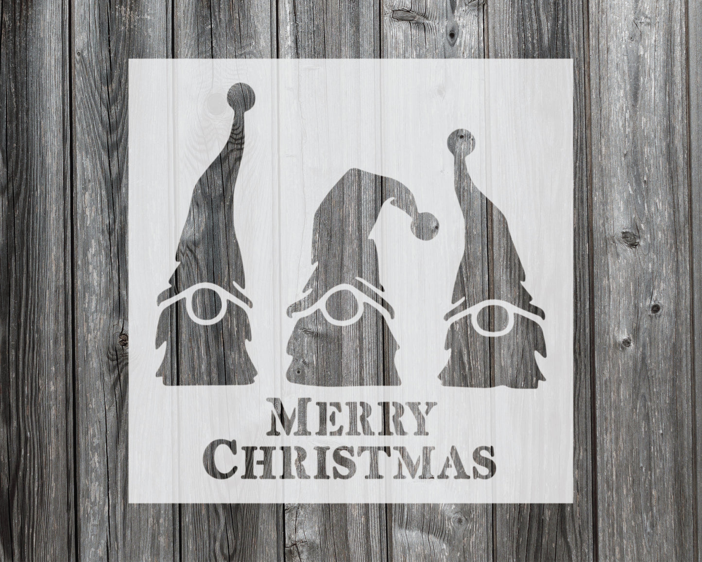 Christmas Gnomes Stencil, Reusable Stencil For Painting, 719