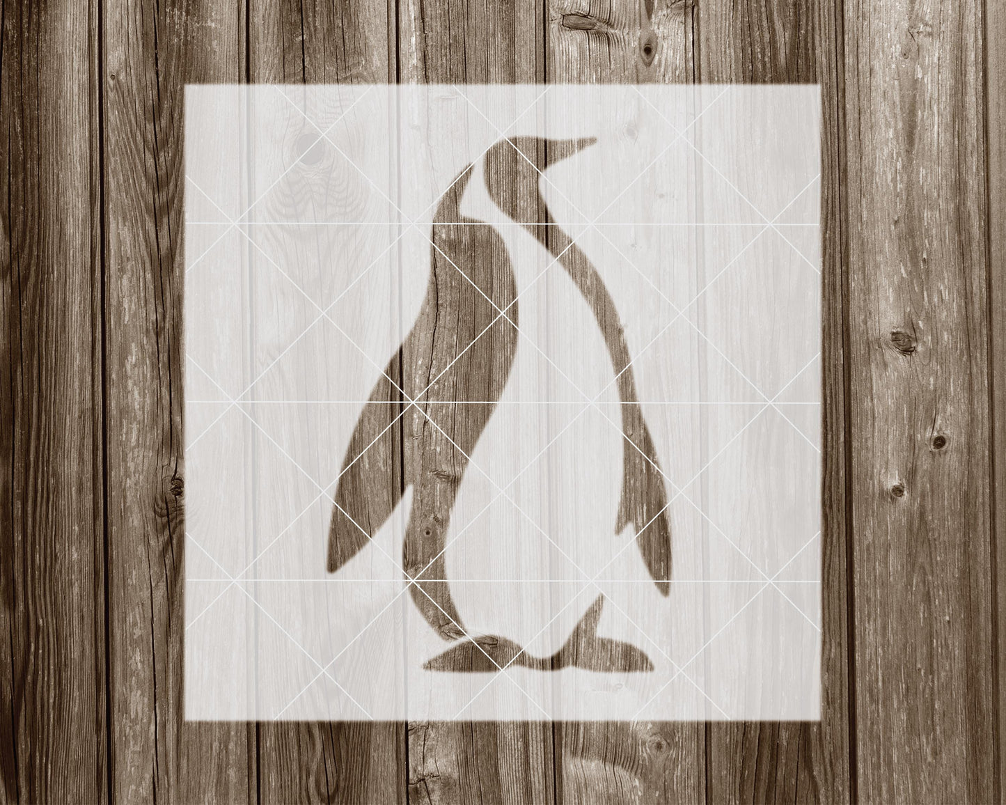 Penguin Stencil, Reusable Stencil For Painting And Crafts, 2050