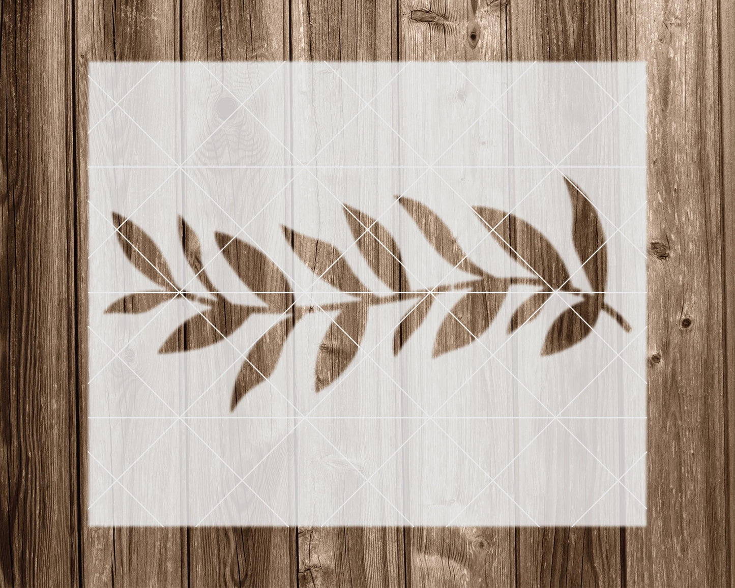 Leaf Border Stencil, Reusable Stencil For Painting, 2382