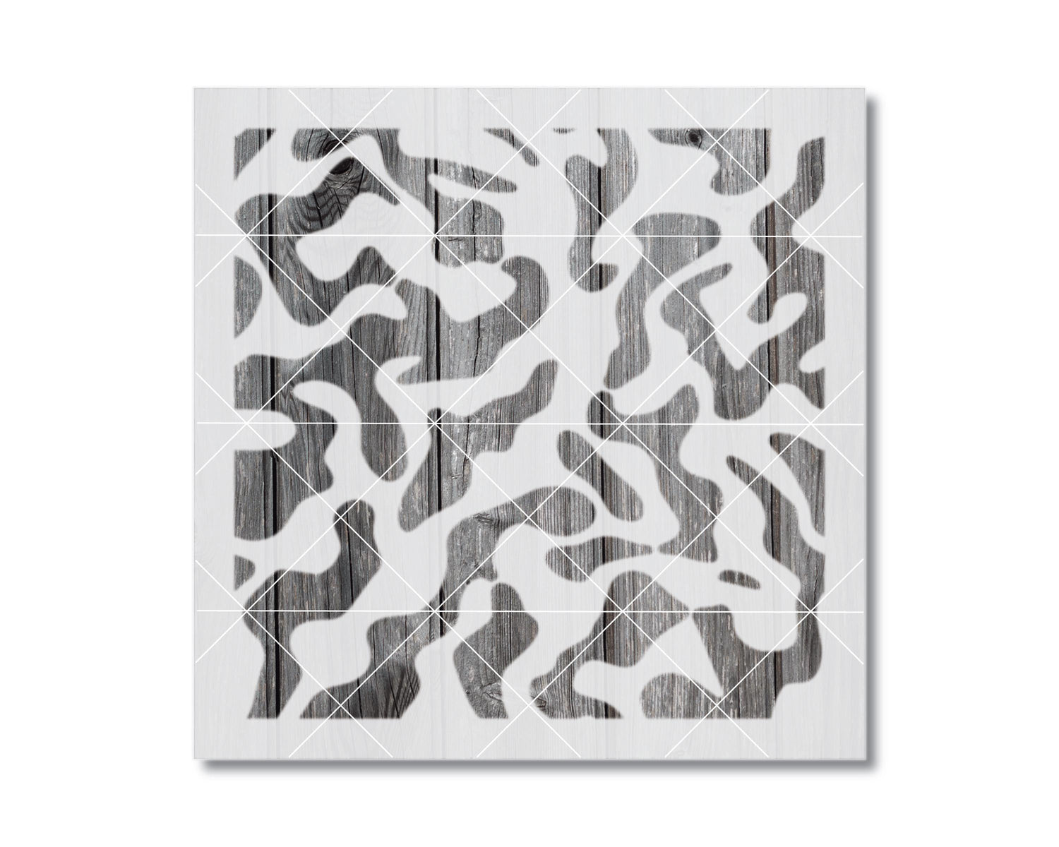 The image is a square with a black and white camouflage pattern.
