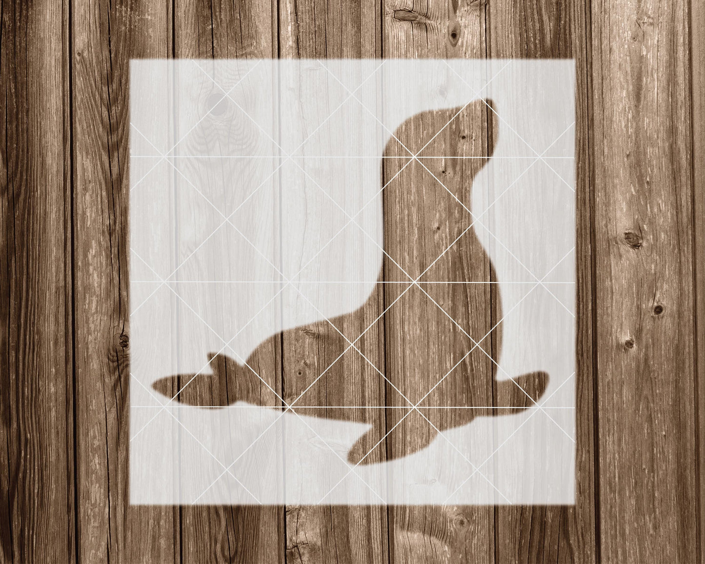 Seal Stencil, Reusable Stencil For Painting, 2286