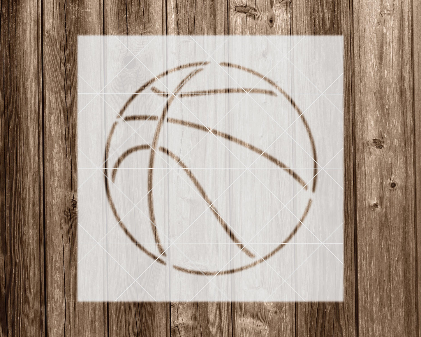 Basketball Stencil, Reusable Stencil For Painting, 2115