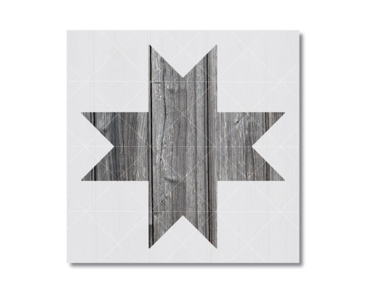 a wooden texture with a star-like pattern, creating a visually striking design.