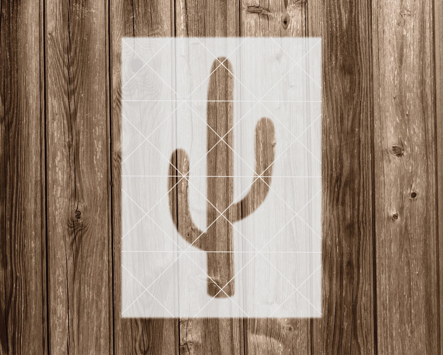Cactus Stencil, Reusable Stencil For Painting, 2104