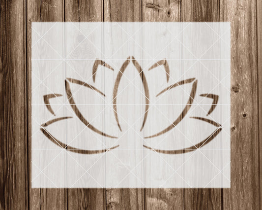Lotus Stencil, Reusable Stencil For Painting, 2334