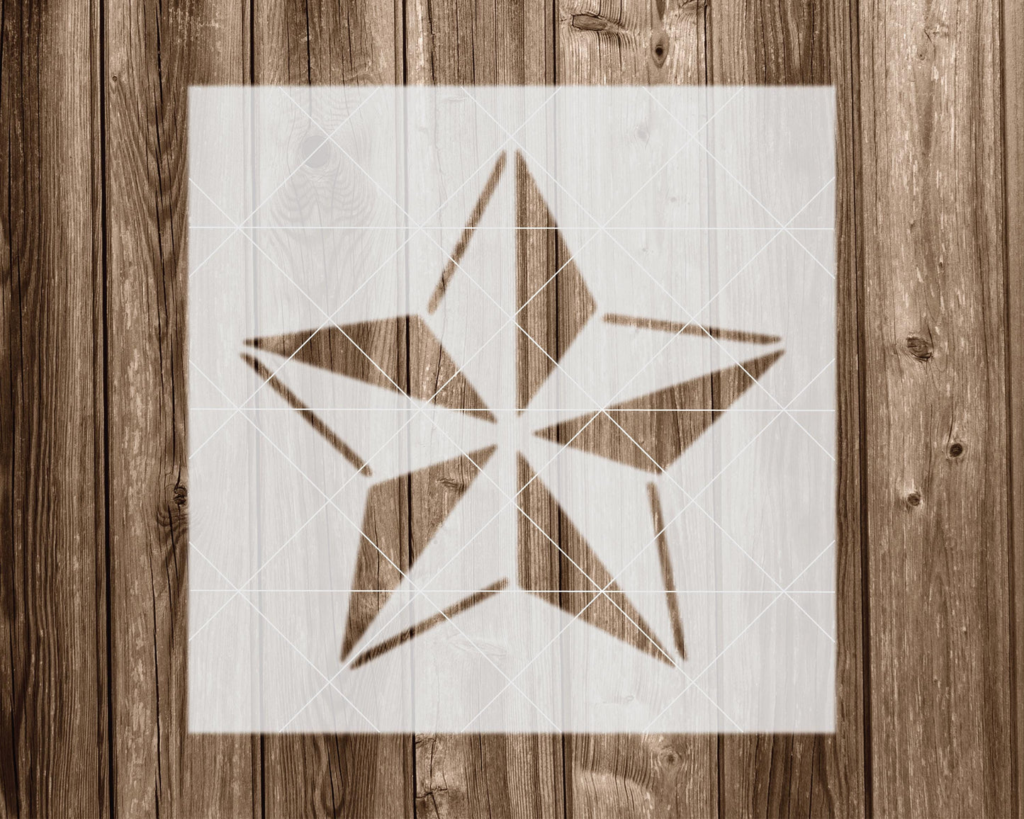 Nautical Star Stencil, Reusable Stencil For Painting, 2111