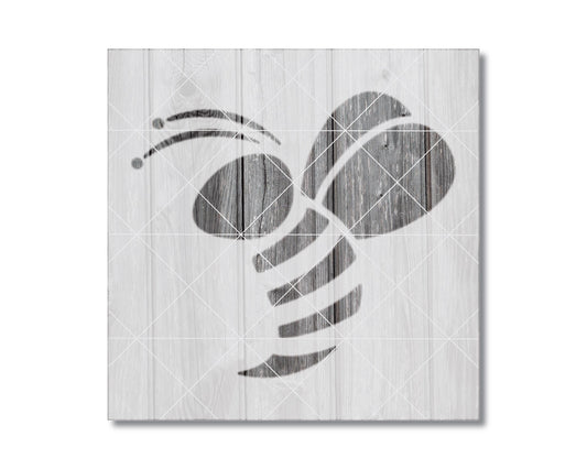 Bee Stencil Reusable - Durable Food Safe Mylar Craft Stencil For Painting & Baking