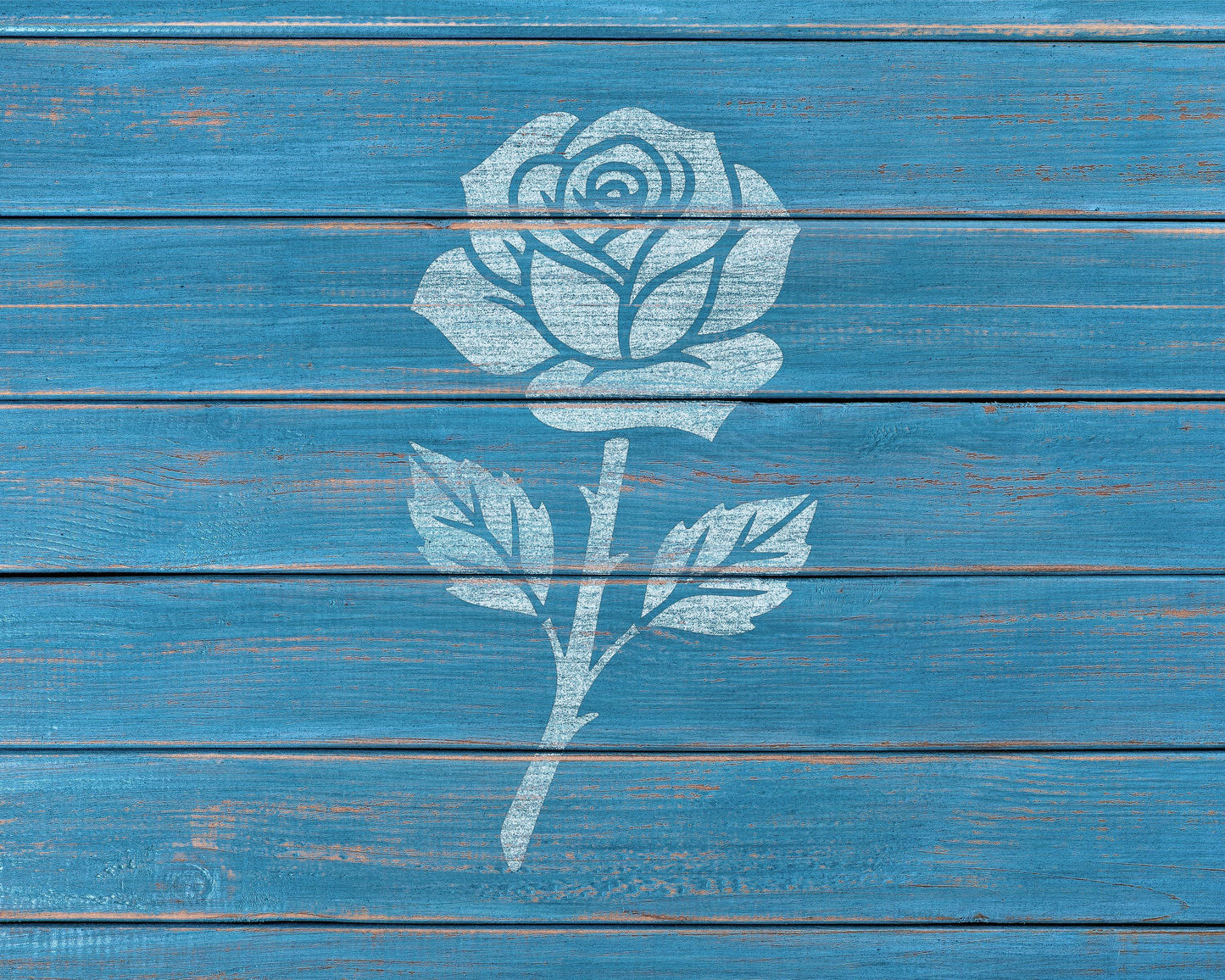 Rose Stencil: Reusable Flower Template for Painting 2419